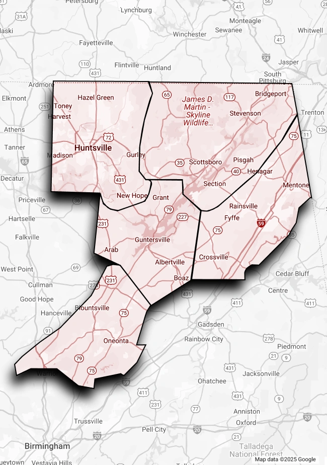 Southern Boulder LLC Huntsville, AL map about